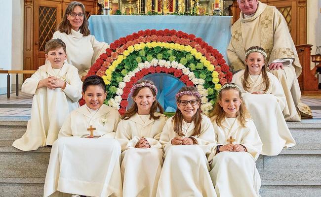Erstkommunion: «Mit Gott verbunden im Zeichen des Regenbogens»