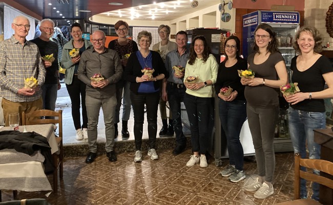 15 neue Mitglieder an der Hauptversammlung der Gymnastikgruppe begrüsst