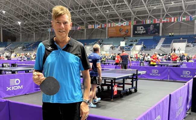 Tischtennisspieler Franz Götz sammelt an der WM sportliche und kulturelle Eindrücke