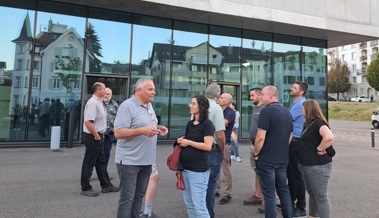 Gewerbe- und Industrieverein entdeckte die neue St.Galler Kantonalbank Halle