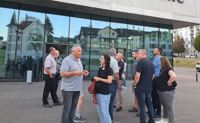 Gewerbe- und Industrieverein entdeckte die neue St.Galler Kantonalbank Halle