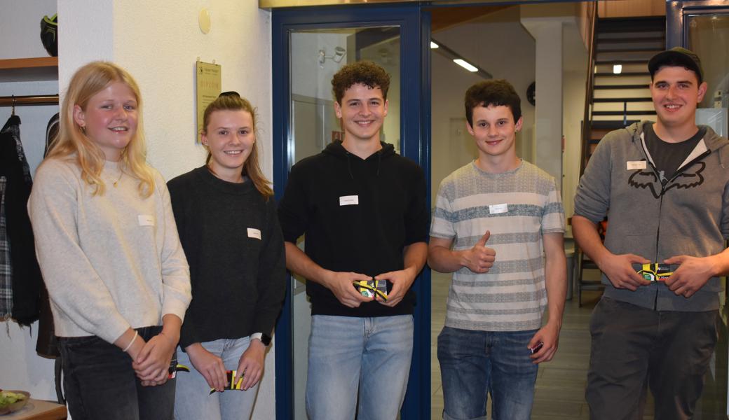 Die fünf besten Schützen des Schiesswettbewerbes Die fünf besten Schützen des Schiesswettbewerbes