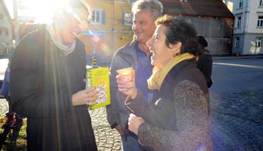 Das Päckli auf dem Marbacher Dorfplatz ist ausgepackt