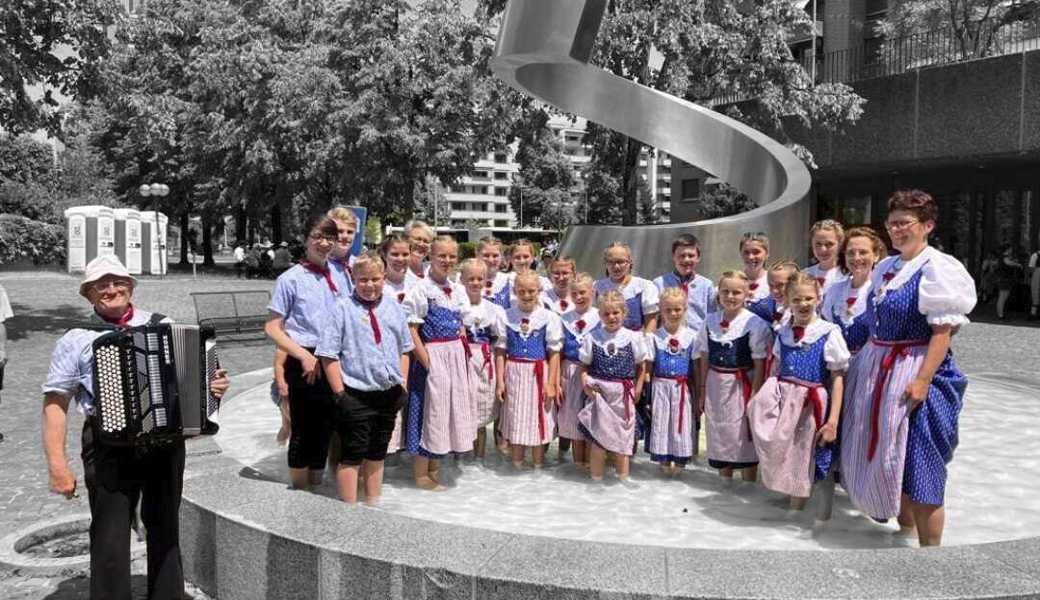 Das Kinderjodelchörli bereitet sich derzeit auf seinen grossen Auftritt am Nordostschweizer Jodelfest in Altstätten vor. 