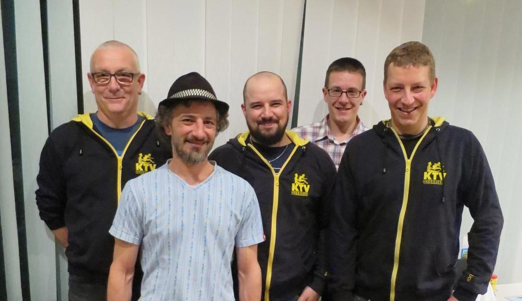 Fünf der Neuen sind (v. l.) Robert Stieger, Simon Lüchinger, Dominik Hess, Stefan Benz und Christof Marquart.