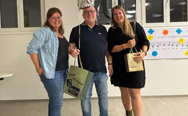 Peter Vonbank leitet den Chor Montlingen seit 40 Jahren