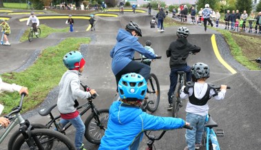 Erstes Rennen auf dem neuem Pumptrack in Altstätten
