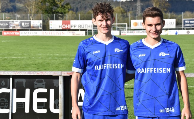 Tobias und Bastian – die Schweinsteigers vom FC Rüthi heissen Geisser