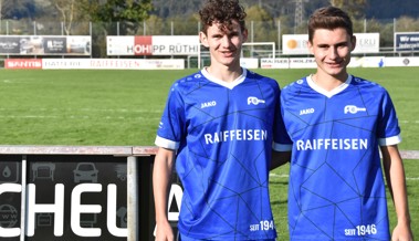 Tobias und Bastian – die Schweinsteigers vom FC Rüthi heissen Geisser Tobias und Bastian – die Schweinsteigers vom FC Rüthi heissen Geisser