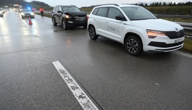 Zu spät gebremst: Auffahrunfall auf der A13 wegen Unachtsamkeit