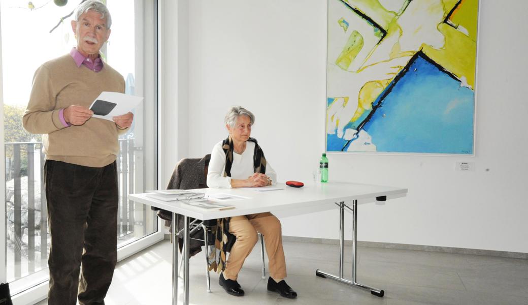 Peter und Vreni Zünd liessen an der Ausstellungsvernissage erkennen, wie viel Hedwig Scherrer für Montlingen empfand.