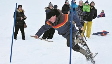 Purzelbäume im Neuschnee