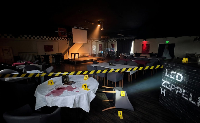 Im Restaurant Hopp wird beim Drei-Gänge-Menü ein Mord aufgeklärt