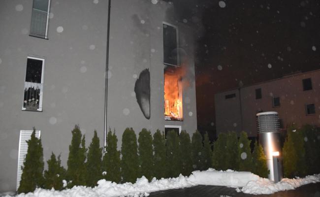 Balkon in Flammen