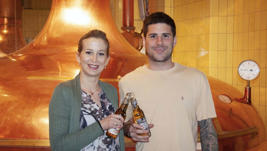 Claudia Keel-Graf (Geschäftsleiterin Sonnenbräu) und OK-Präsident Simon Schranz. Claudia Keel-Graf (Geschäftsleiterin Sonnenbräu) und OK-Präsident Simon Schranz.