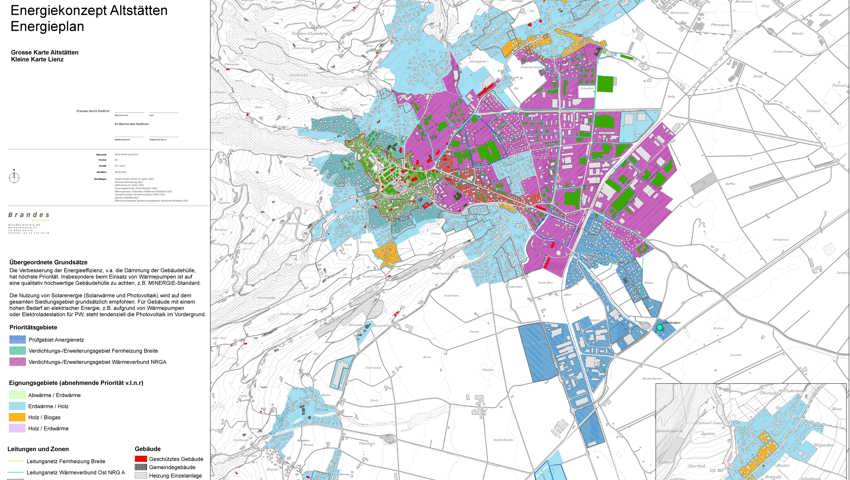 Der Wärme-Energieplan zum neuen Energiekonzept der Stadt Altstätten.