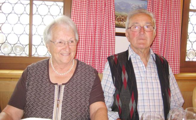 Theres und Alois Scherrer-Weder feiern Diamantene Hochzeit