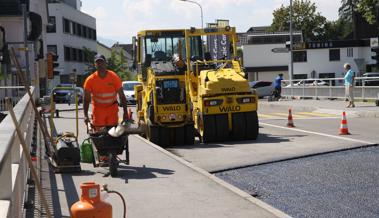 Auf der Bahnhofstrasse wird wieder gearbeitet