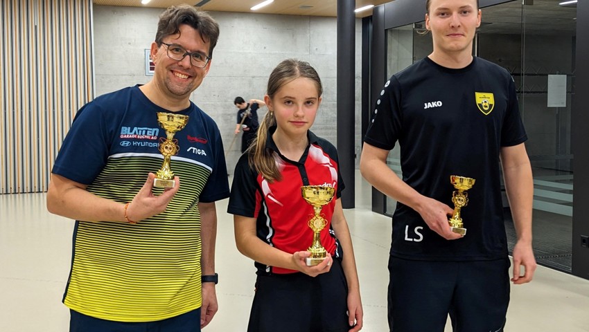 Das Podest des Einzel E (von links): Daniel Schaffner, Julia Gajewska und Luc Savoie. Das Podest des Einzel E (von links): Daniel Schaffner, Julia Gajewska und Luc Savoie.