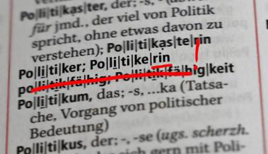 Stichwort: Politiker und Politikerinnen