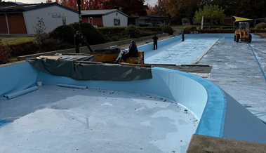 Im Freibad Aegeten wird das Lernschwimmbecken umfassend erneuert