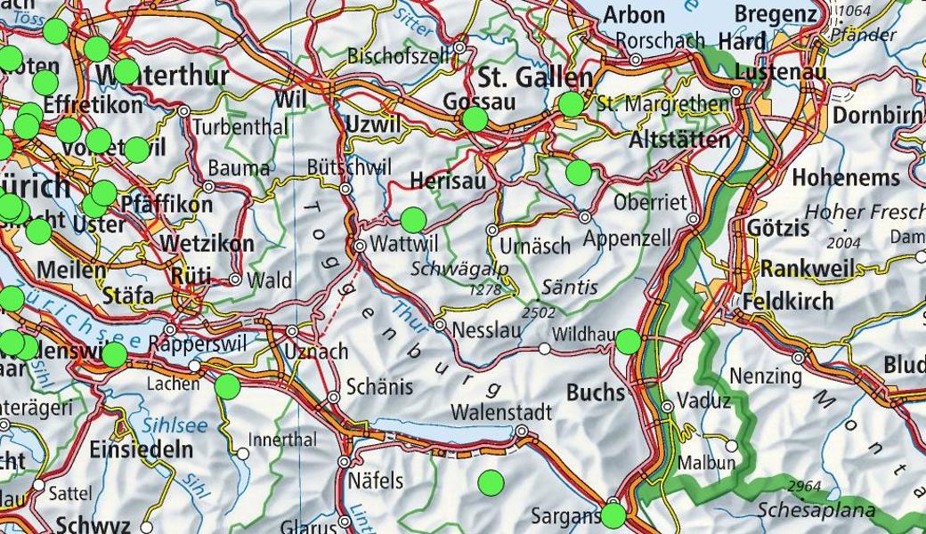 Im Rheintal stehen noch keine 5G-Antennen.