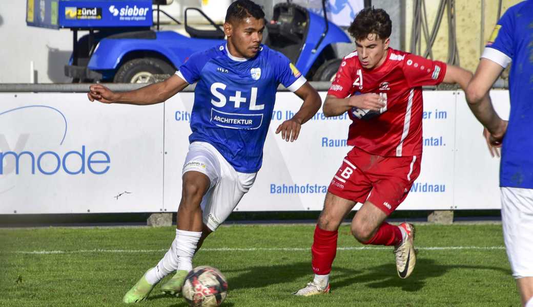 Lucas Barboza Maciel (links) erzielte in seinem letzten Spiel für Widnau ein Tor. 
