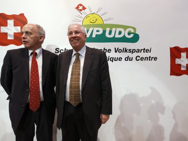 Alt-Bundesräte Blocher und Maurer im «Metropol»