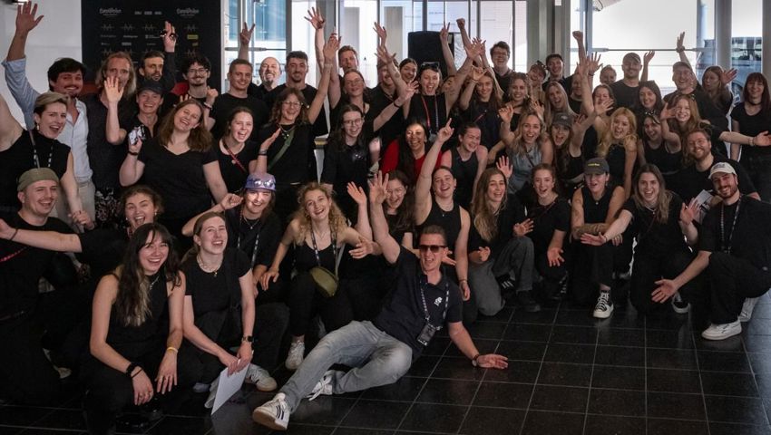 Das Studierenden-Team, das am ESC mitwirkte. Das Studierenden-Team, das am ESC mitwirkte.