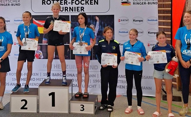 Ringerin Lia Rebholz feiert in Deutschland die Silbermedaille