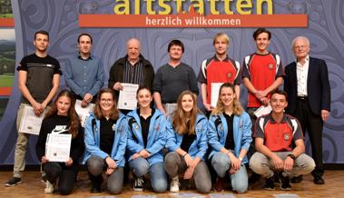 15 erfolgreiche Altstätter Sportler geehrt