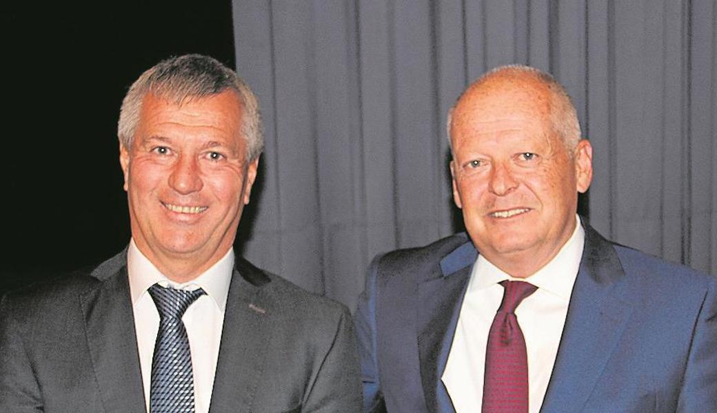 Armin Loher (links) trat nach 20-jähriger Tätigkeit im Verwaltungsrat zurück, Nick Huber gehörte ihm während sechs Jahren an. 