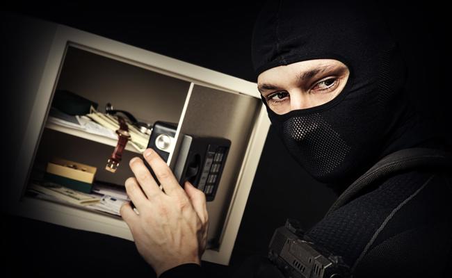 In Parterrewohnung eingestiegen