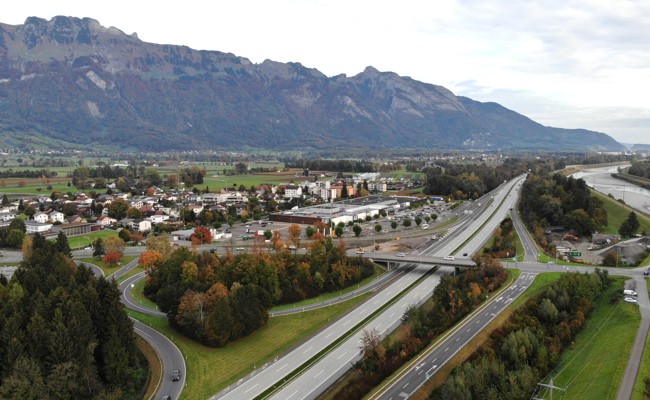 Auf der A13 zwischen Haag und Oberriet beginnen Bauarbeiten