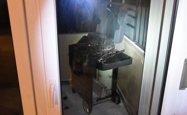 Grillbrand auf Balkon