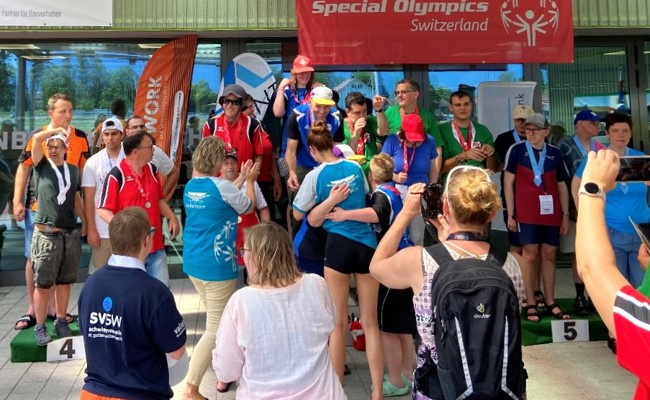 Schwimm-Meeting von Special Olympics im Balgacher Hallenbar