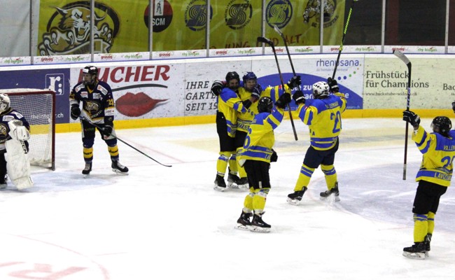 Schützenfest in der Aegeten-Eishalle: SCR gewinnt Cupspiel gegen Vallemaggia 18:1
