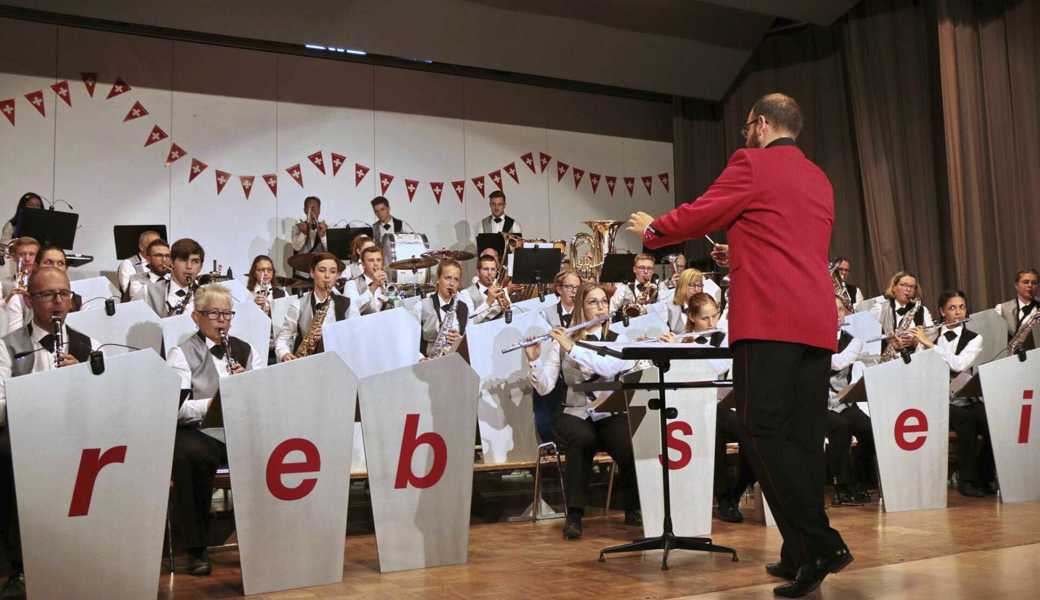Der Musikverein Rebstein ist bereit. 