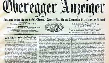 Die historischen Ausgaben des «Oberegger Anzeiger» gehen online