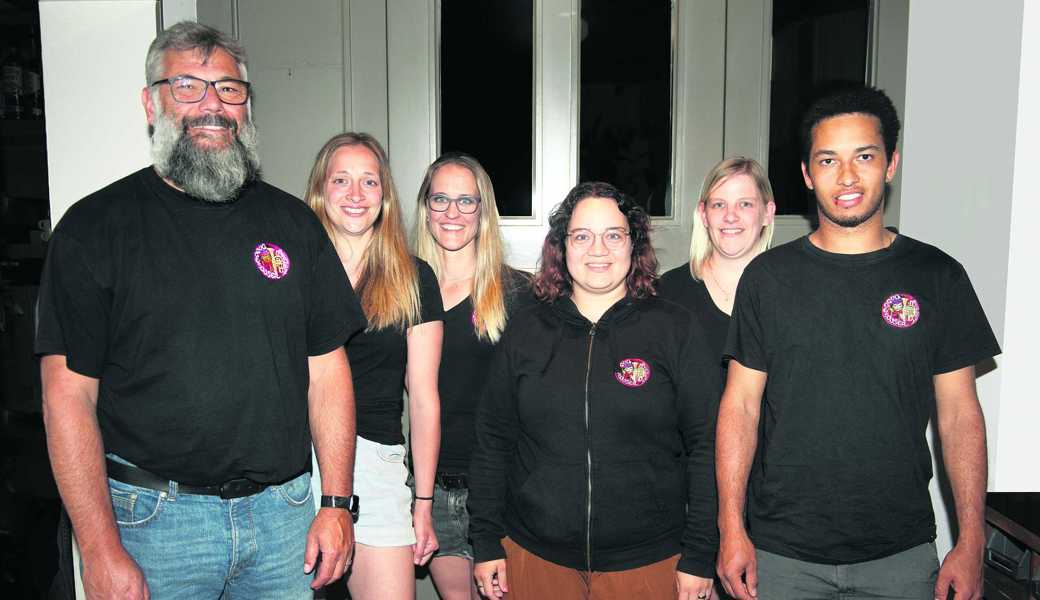Der neue Vorstand der Guggesuuser (v. l.): Markus Hofstetter, Leticia Vettiger, Sabrina Graf, Dana Götti, Rebecca Bollhalder und Franz Gschwend.
