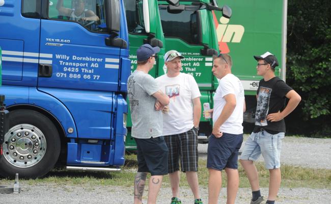 Grosses Lastwagentreffen auf der Altstätter Allmend