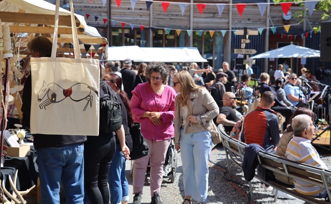 Clowns, Rhyboot-Band und Hausgemachtes - die Bilder vom Bleichi-Markt