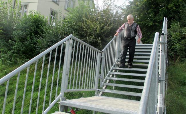 Schul- und Wanderweg umgeleitet