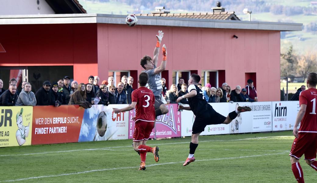 Rilind Shala überwand Fabian Lüchinger in der 23. Minute per Kopf zum 0:1.