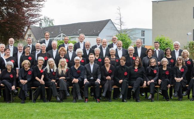 Rheintaler Bach-Chor mit einer Hymne an die gesungene Musik