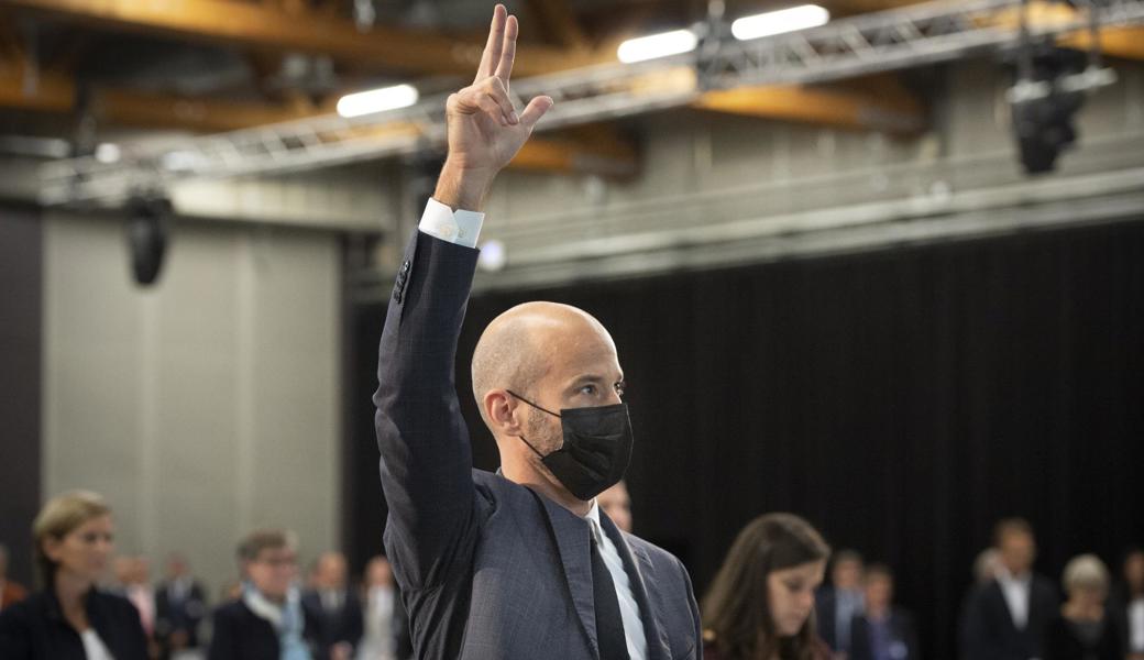 Gewählt, auch ohne die Stimmen der SVP: Der Altstätter Christoph Hanselmann bei der Vereidigung als nebenamtlicher Kantonsrichter.