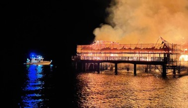 Vor einem Jahr brannte die Rorschacher Badhütte