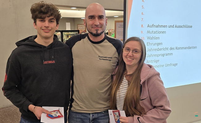 Feuerwehrverein hat an der Hauptversammlung neue Mitglieder aufgenommen