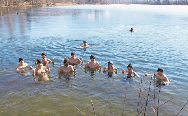 Ein Bad im eiskalten Wasser