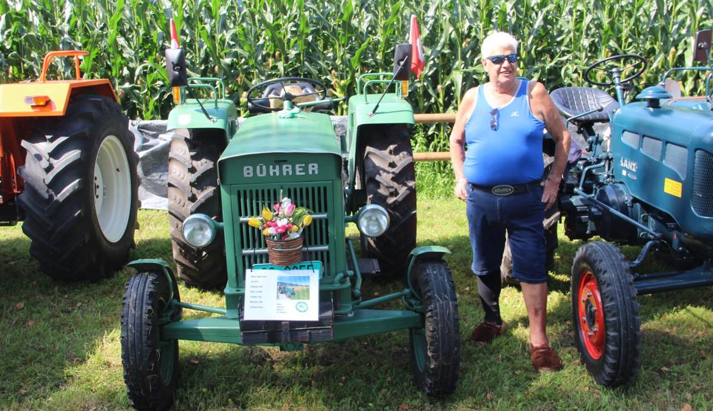 Ebenfalls einen Bührer-Traktor, einen MS12, Baujahr 1961, besitzt der in Marbach lebende Werner Krüsi.
